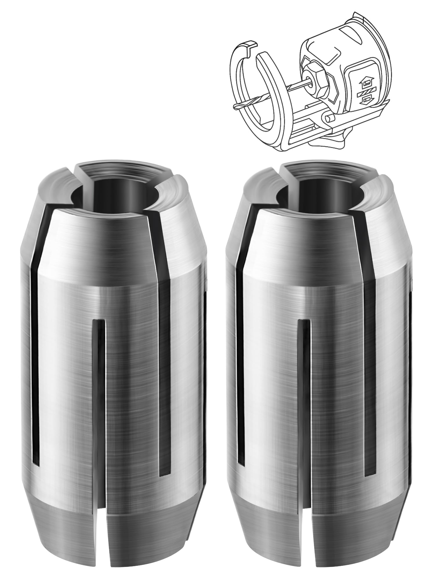 WCCF EXTRA、KOLE Dreyoo 2 Pack Replacement Collet Kit Compatible with CN1, Collet