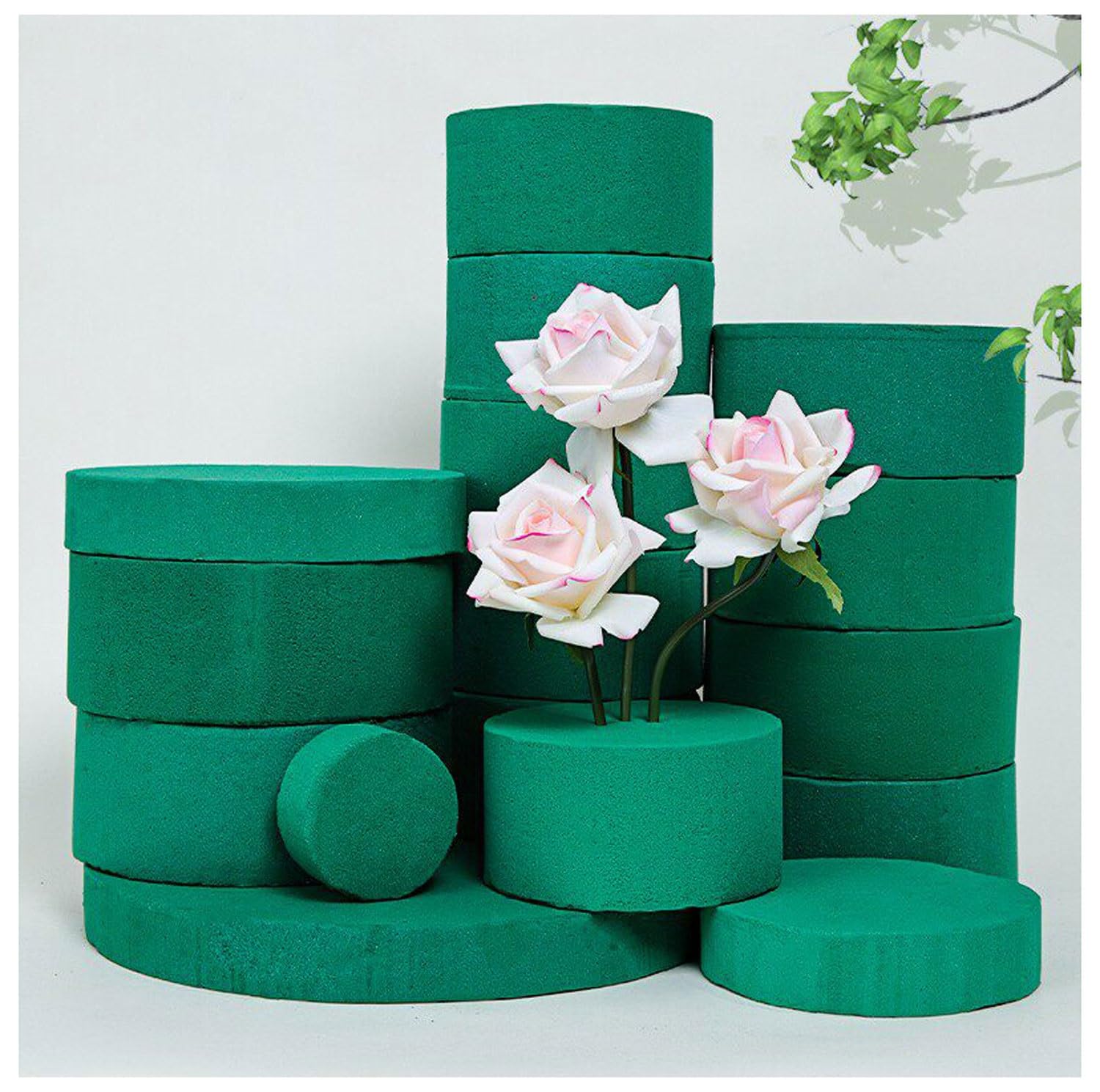 Espuma floral húmeda 22,5 x 10 x 7 cm para flores frescas y arreglos