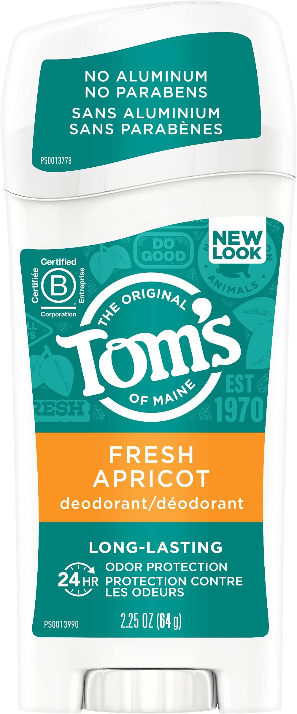 Tom's Of Maine Natural Long-Lasting Deodorant Stick Apricot - 2.25 Oz