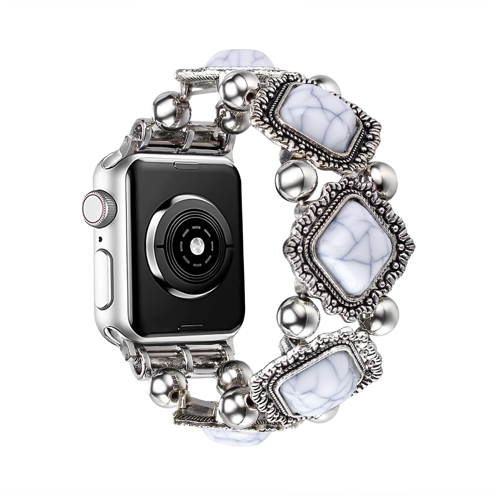 CHARMINGO Boho Beaded Bracelet Compatible with Apple Watch Band Women Men 38/40/41mm