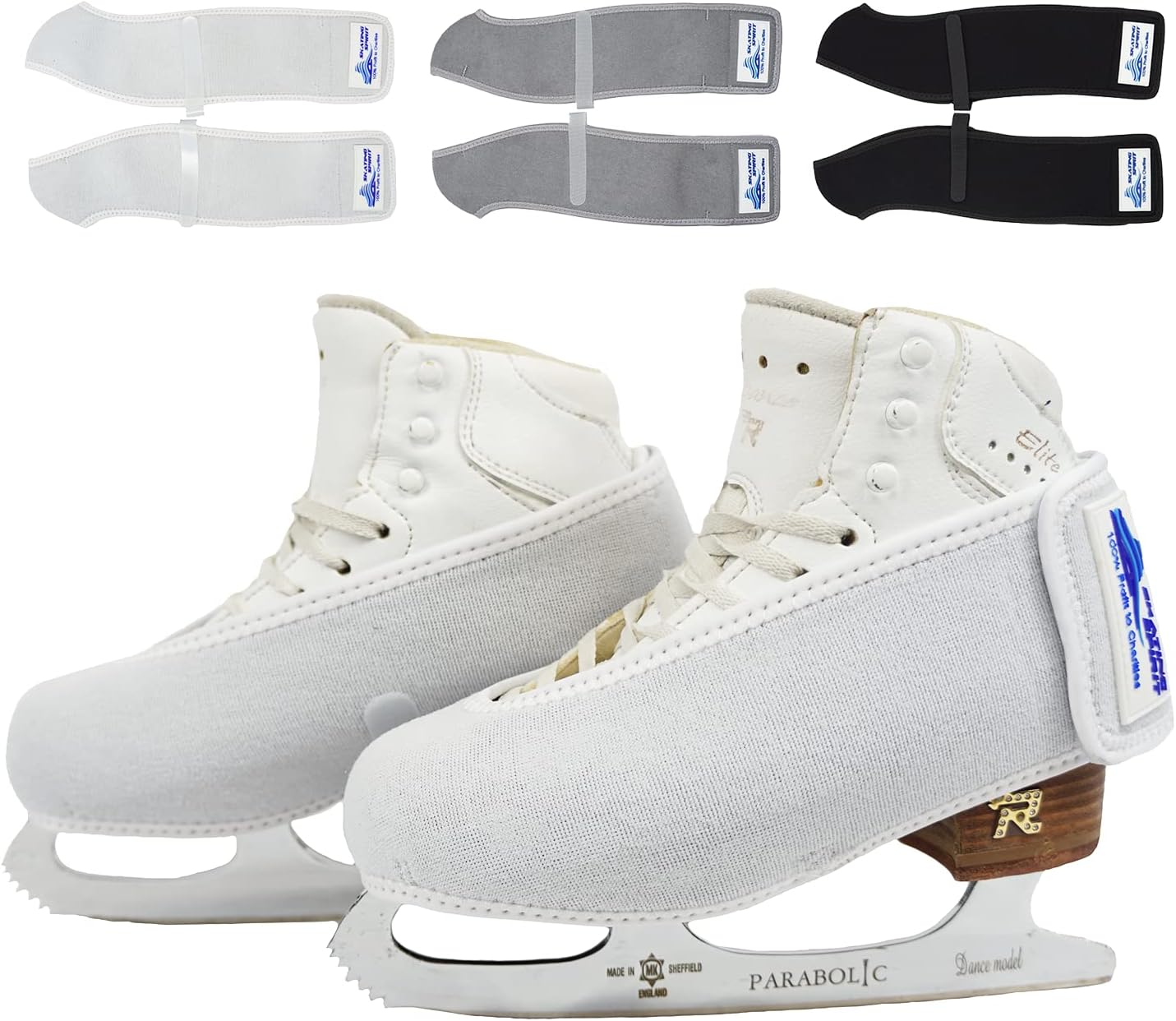 SkatingSpirit Skate Boot Covers for Roller Skating Figure Skating Easy-on Easy-Off Youth and Adult (1 Pair)