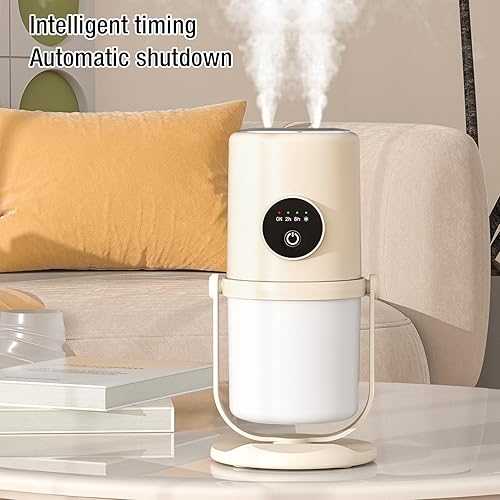 Miniatura 4 de Mini humidificador portátil, humidificadores de niebla fría de 10.1 fl oz con soporte, humidificador de escritorio USB silencioso con 2 modos de