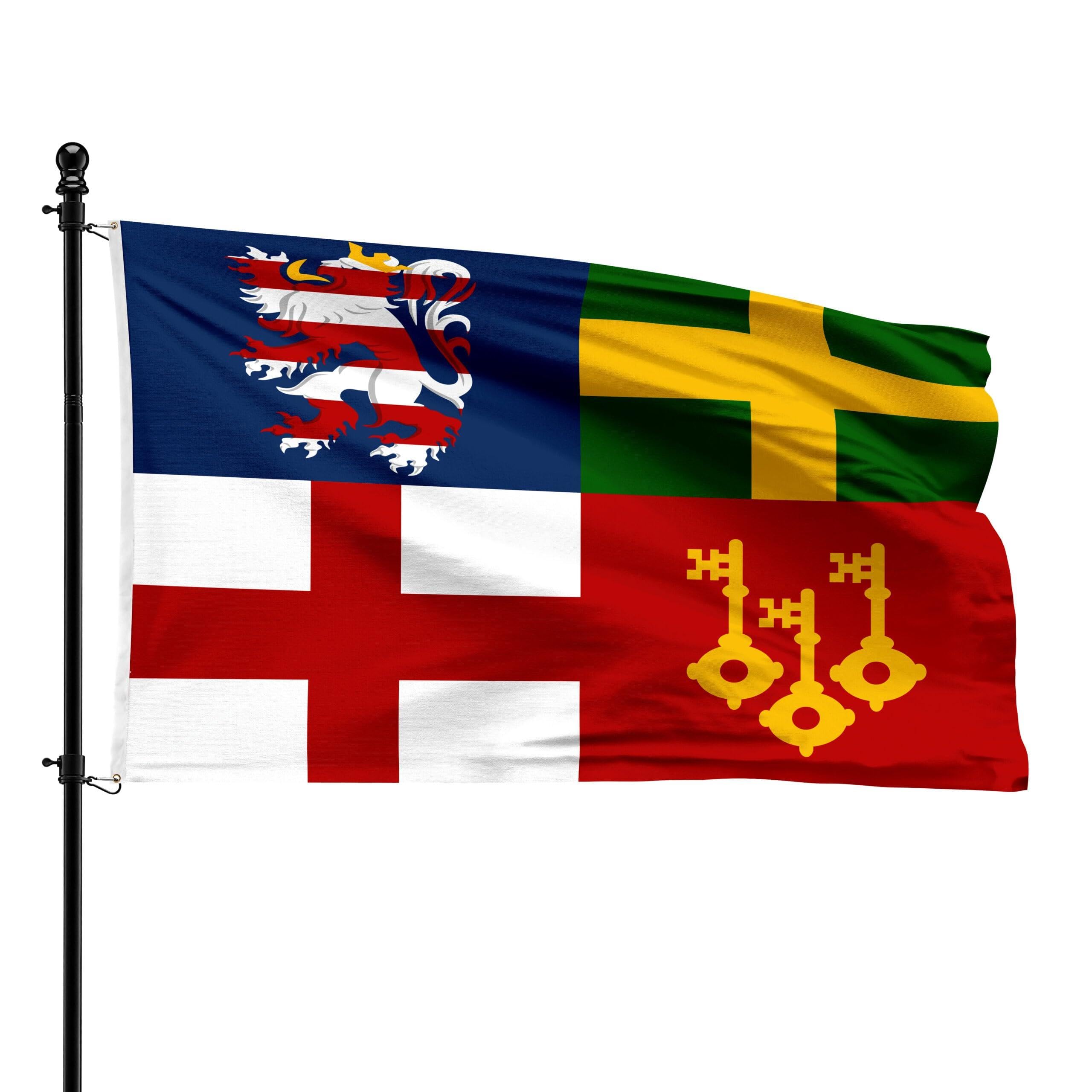 Drapeau du Latem de Saint-Martens-Latem aux finitions premium