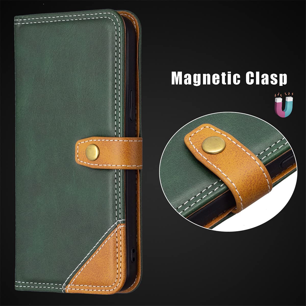 XYX Wallet Case for Samsung S22 Ultra, Folio Cover Stand Credit