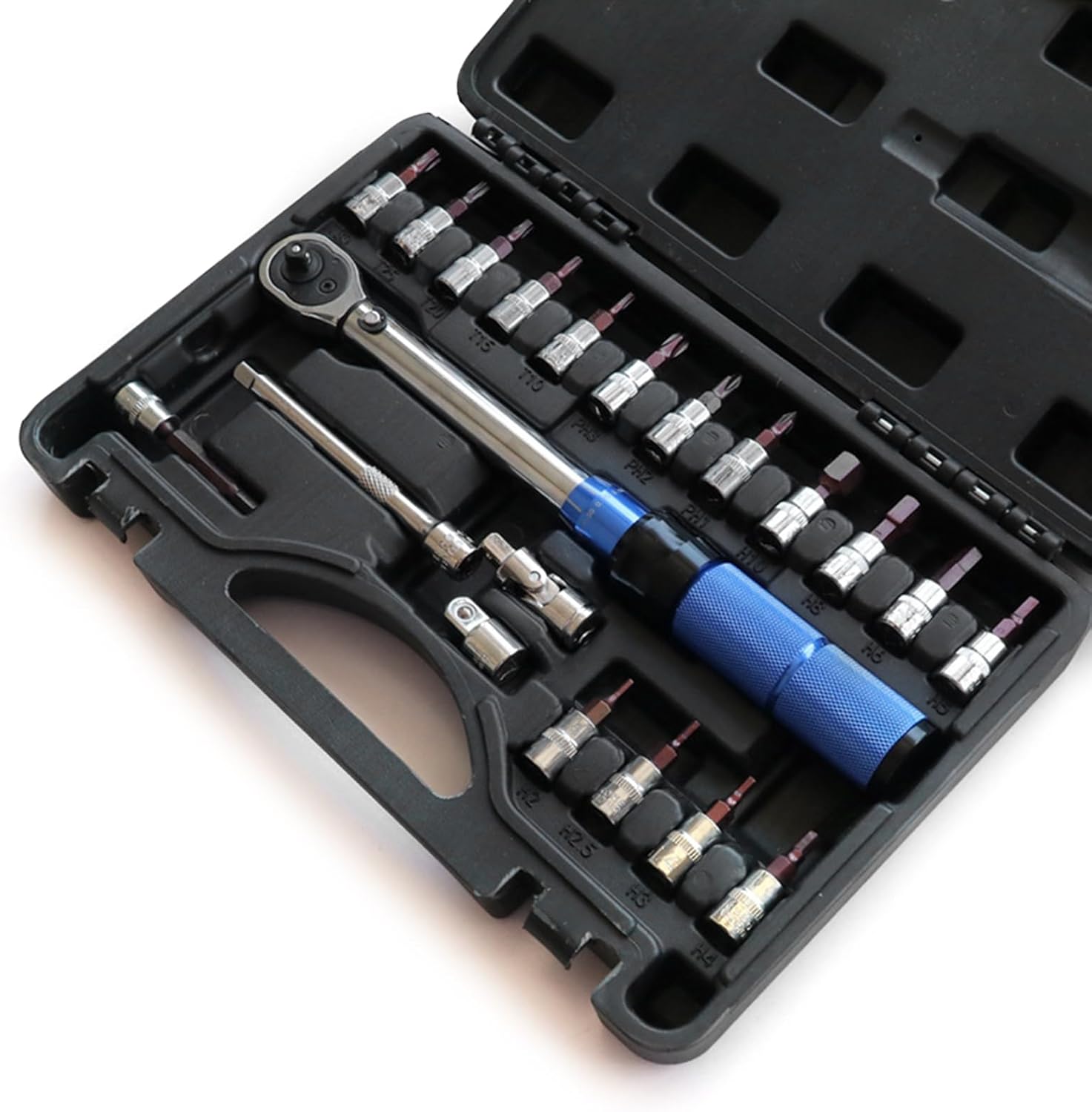 自転車用の21個の小さなトルクレンチ修復高計算2-24nm 1/4 "自転車およびオートバイメンテナンス用レンチセットのため