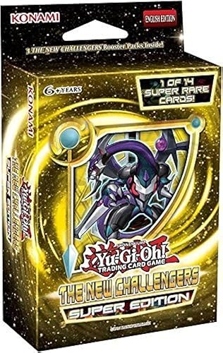 Yu-gi-oh - New Challengers SE Special Super Edition TCG Cards Booster Mini-Box - 3 paquetes 1 tarjeta Super Rare