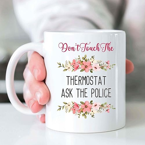 Miniatura 7 de Humorous Gift Funny Police Officer Gift, Ideal for Son's Father's Day - Cop Thermostat Quote on 11 Oz White Ceramic Coffee Mug