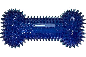PetSport 7.5" Gorilla Spiky Squeaker Bone Dog Toy for Dental Health