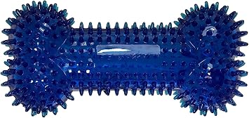 PetSport Tiny Tots, Gorilla Spiky Bone, Assorted Colors, 4", Chew Toy for Dogs