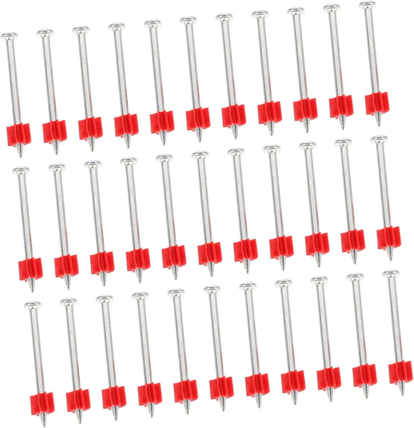 STOBAZA 100pcs Cement Wall Nails Steel Fixing Nails for Picture Hanging Heavy Duty for Concrete and Brick Rustproof Wall Fasteners
