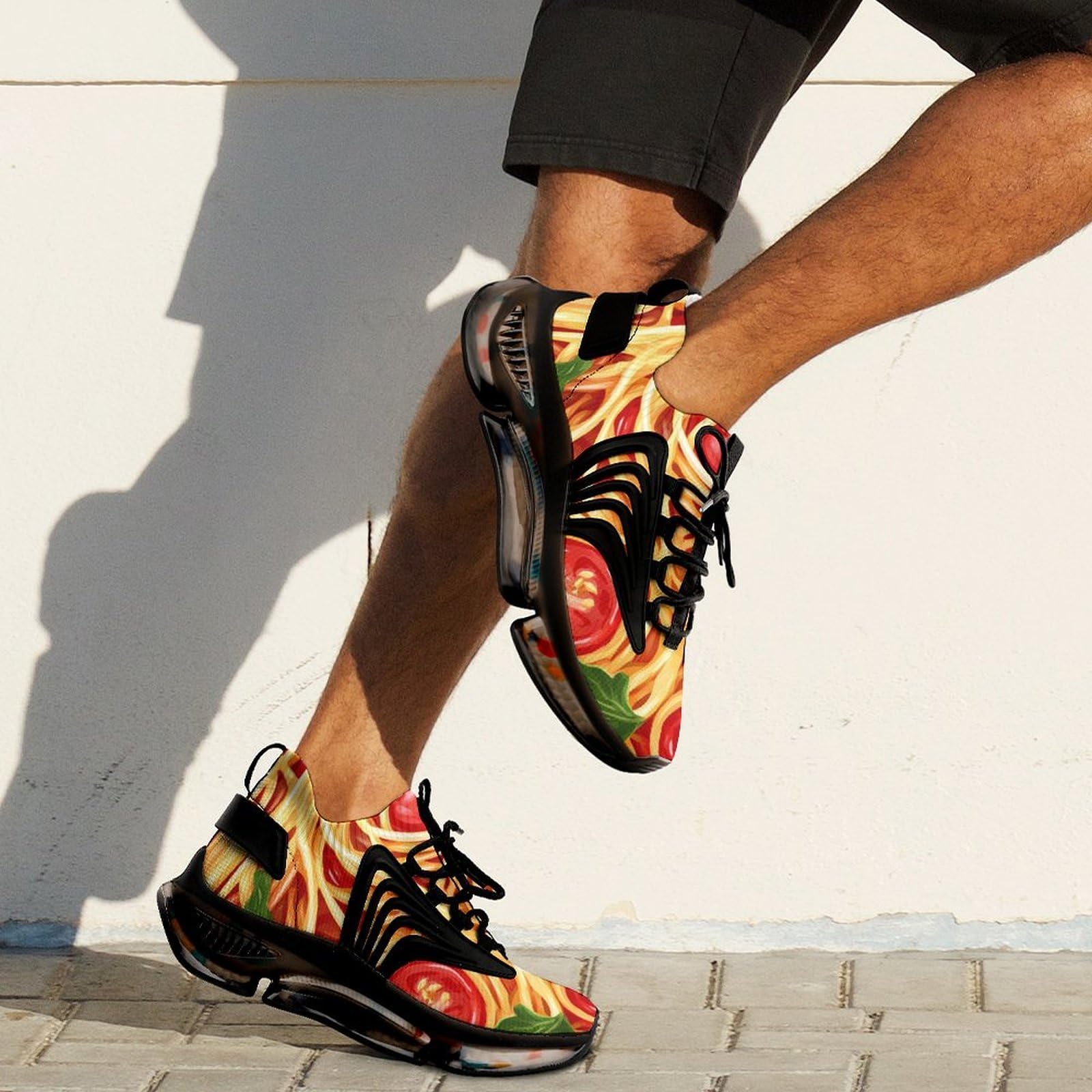 Spaghetti Pasta Noodles T-omato Salsa Uomini Scarpe Da Corsa Atletica Scarpe Da Ginnastica Walking Sneakers
