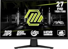 MAG 274F 27-inch 1920 x 1080 &lpar;FHD&rpar; Gaming Office Monitor&comma; 200Hz&comma; Adaptive Sync&comma; HDR Ready&comma; HDMI&comma; VGA Port&comma; VESA Mountable&comma; Tilt&comma; 4-Side Slim Bezel&comma;0&period;5ms&comma; Black