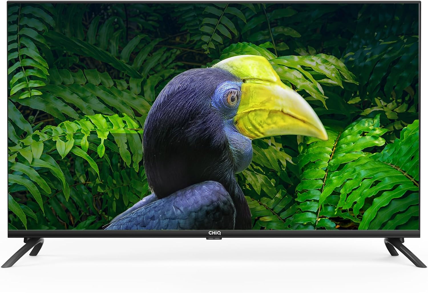 പുറകിലും വശത്തും view of the CHiQ L40H7C TV showing various input and output ports.