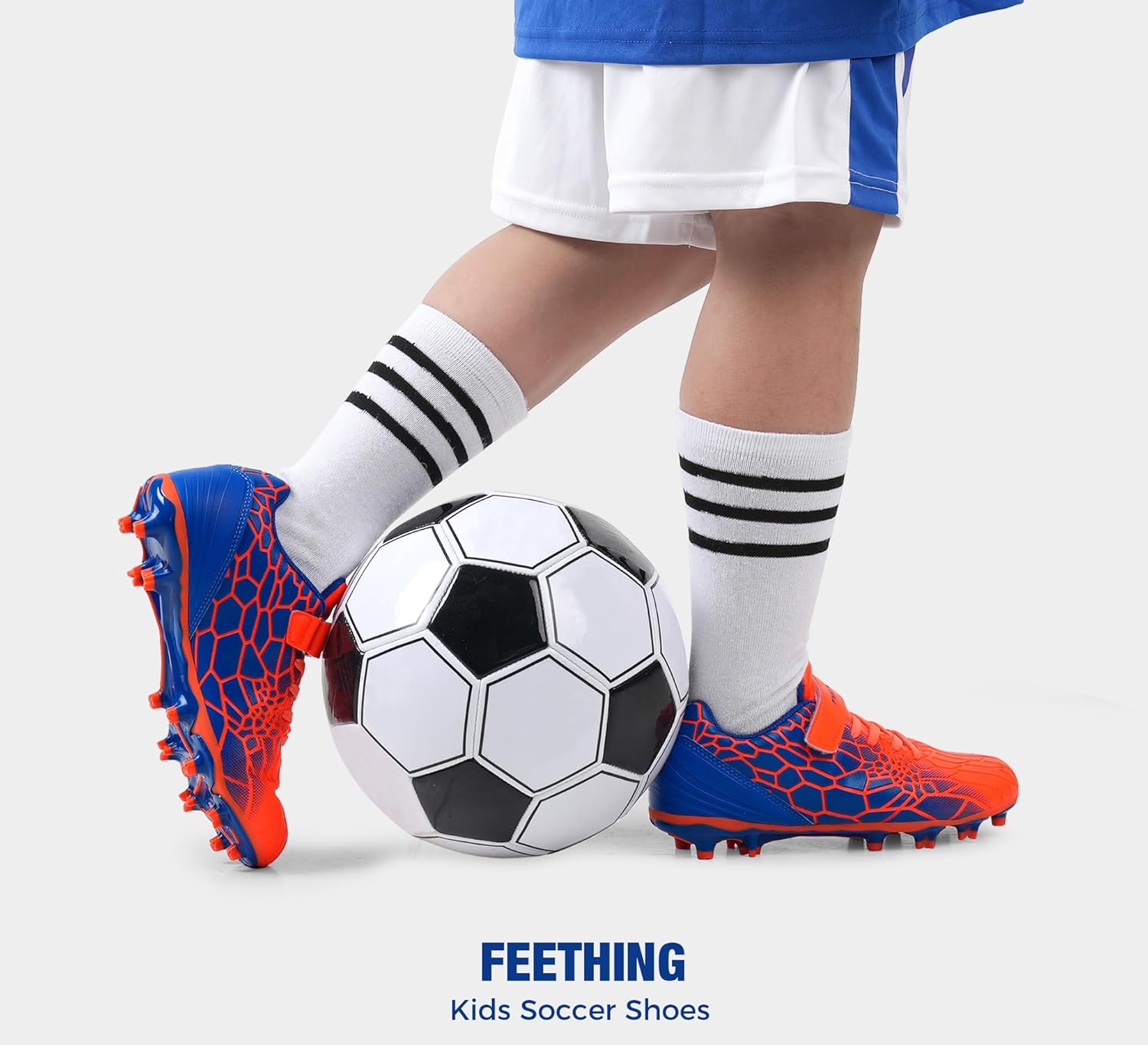 Kids Soccer Cleats for Boys Girls Soccer Shoes Firm Ground Youth Lightweight Athletic Training Football Cleats for Little/Big Kid - Image 7