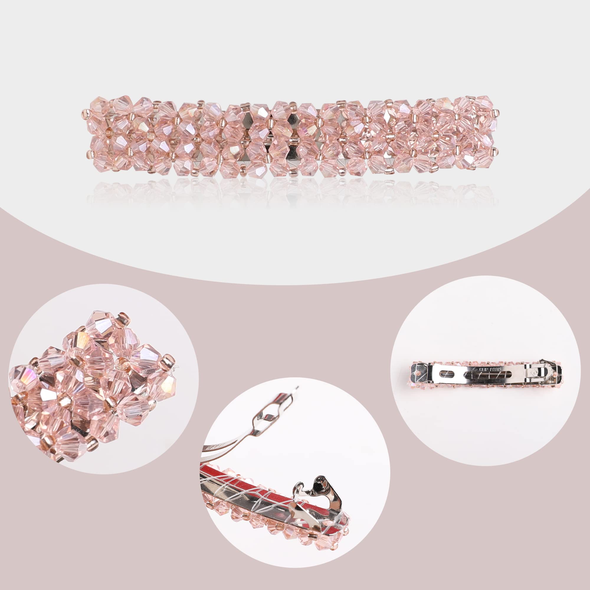 Sparkly Crystal Rhinestone Hair Clips - Mixed Colors (7 Pack) Sparkle Up Your Style: Easy DIY Bedazzled Hair & Claw Clips  main image 4