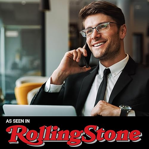 Miniatura 5 de Paquete de 6 lentes de lectura de estilo ejecutivo 2.5 para hombre, lectores duraderos con filtro de luz azul, ajuste cómodo con marcos TR90