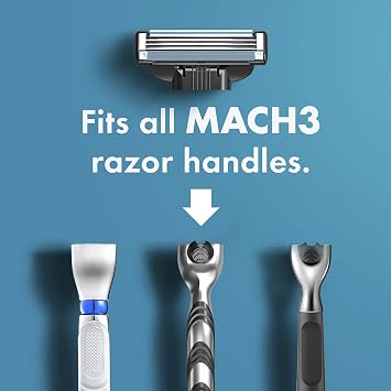 Gillette Mach3 Mens Razor Blades - 8 Refills (Packaging May Vary