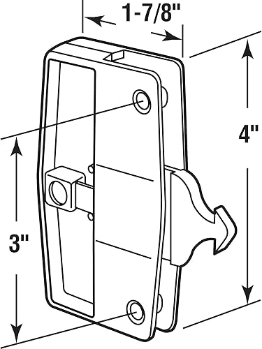 Miniatura 2 de Prime-Line Un pestillo de puerta de pantalla 165 con cerradura de seguridad, para New Columbia (paquete individual)