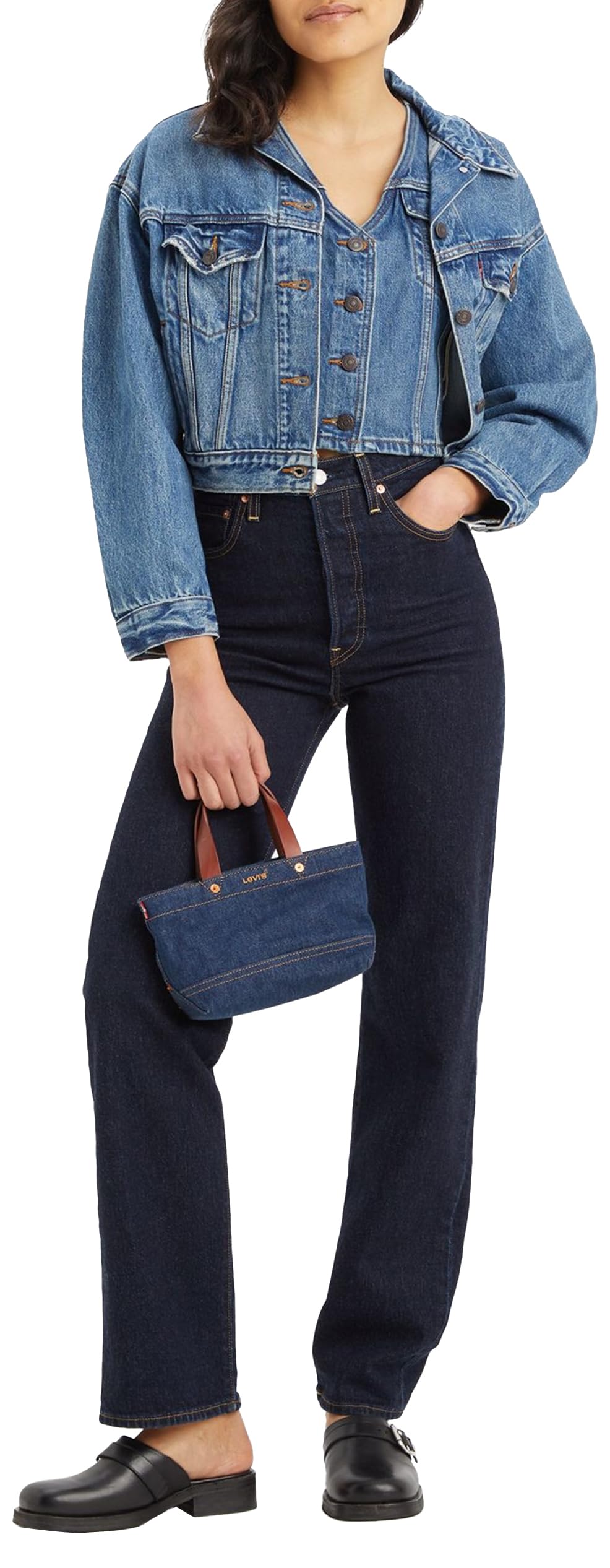 Levi's Ribcage Full Length Jeans Donna