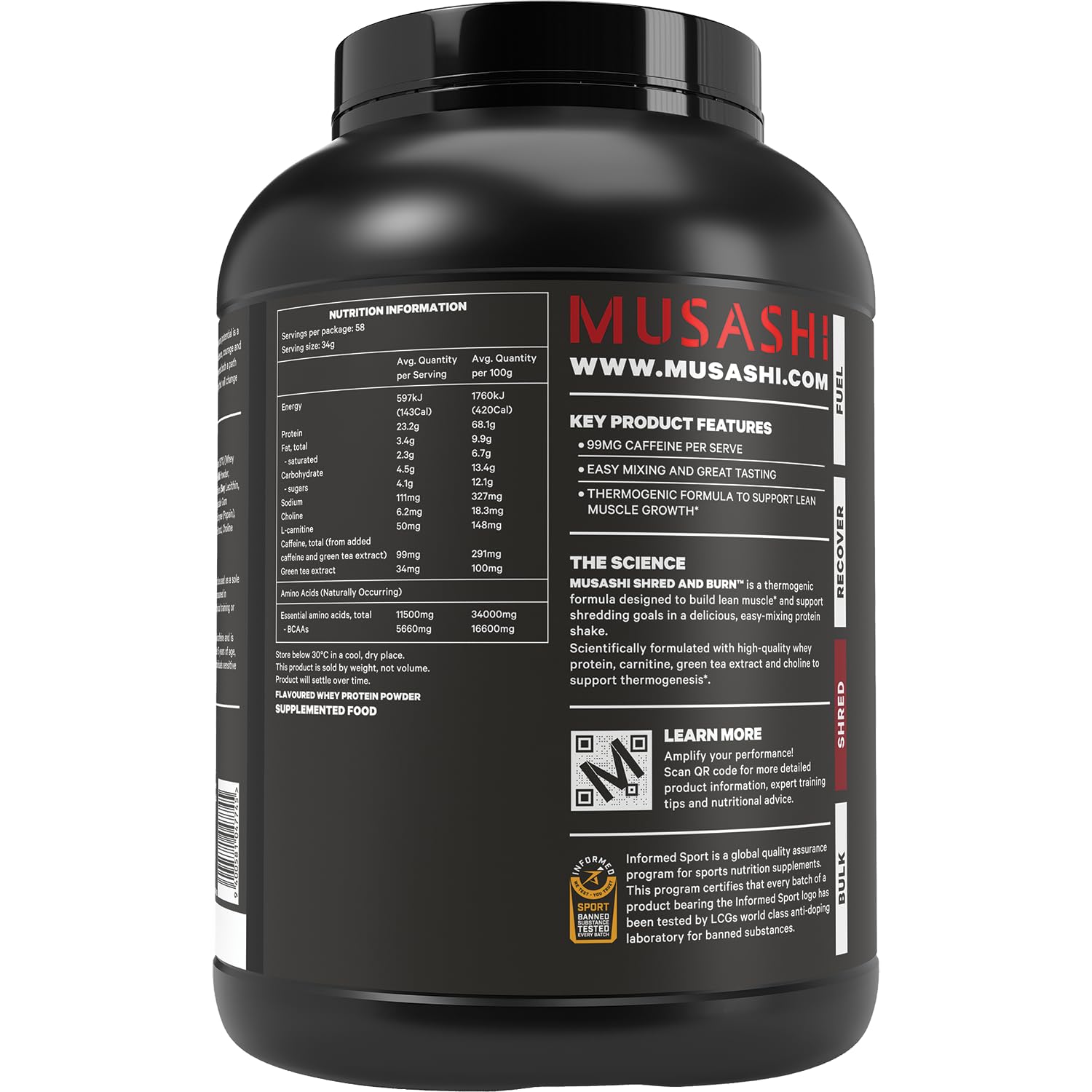 musashi l carnitine powder Musashi Shred and Burn Protein Powder, Vanilla Flavour, 2kg – High Protein,  Thermogenic Formula with L-Carnitine & Green Tea for Lean Muscle & Fat  Metabolism: Buy Online at Best Price in UAE -
