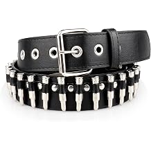 Studded Belt Metal Punk Rock Rivet Belts for Women/Men Grommet Pyramid Goth