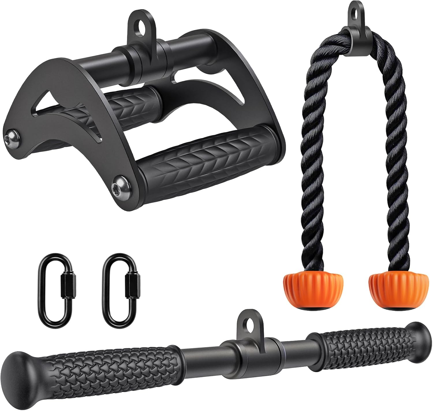 Lat Pulldown Attachments Combo LAT Pulldown Attachment With Multi-Option: V-Handle Tricep Bar