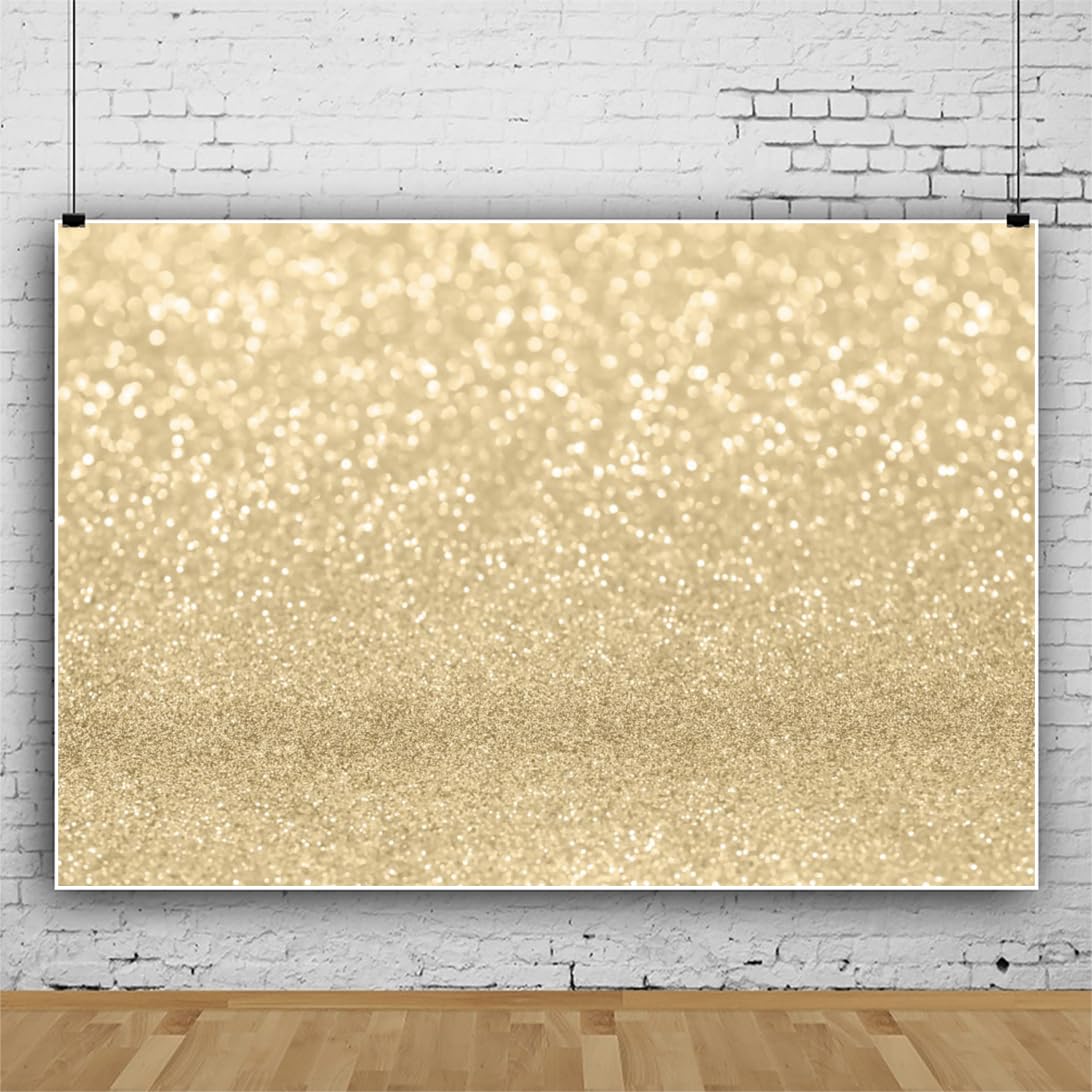 Sfondo Glitter Oro 3x2m Per Fotografia, Effetto Dorato Scintillante Senza Polvere, Ideale Per Compleanni E Matrimoni