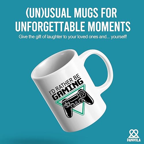 Miniatura 2 de Taza de cerámica de 11 oz con texto en inglés "I'd Rather Be Gaming Gamer Gifts for Men Boyfriend Women Cool Gamers Gifts from Girlfriend Sister