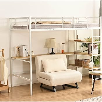 ポップ【高さ90cm/ホワイト】ロフトベッド パイプベッド シングル 楽天市場】【10/1限定☆10％クーポン配布中】好きなカーテンが