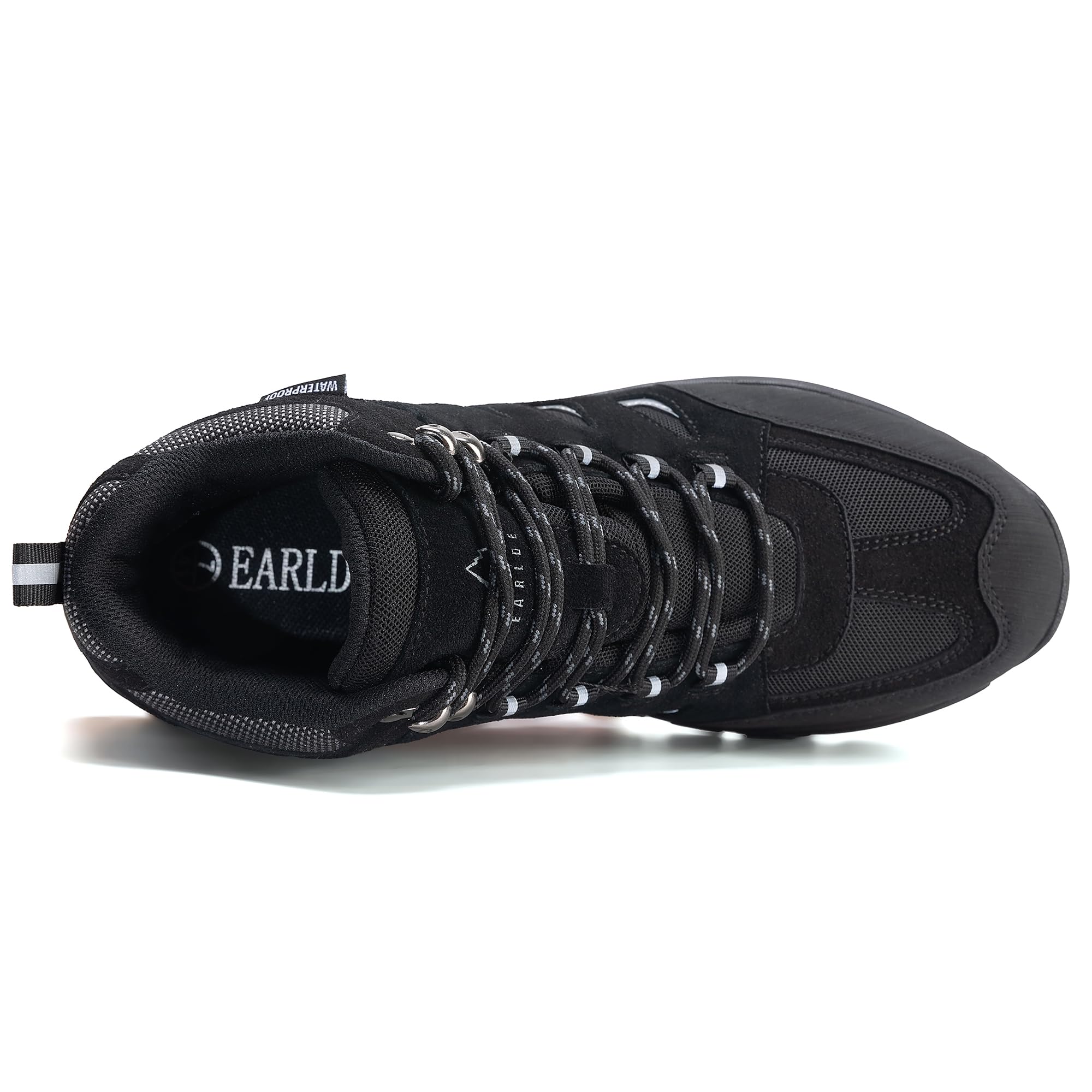 EARLDE Herren Wasserdichte Wanderschuhe Knöchelhohe Trekkingschuhe Wanderstiefel Hiking Schuhe Leicht Outdoorschuhe für Wandern Trekking und Trails