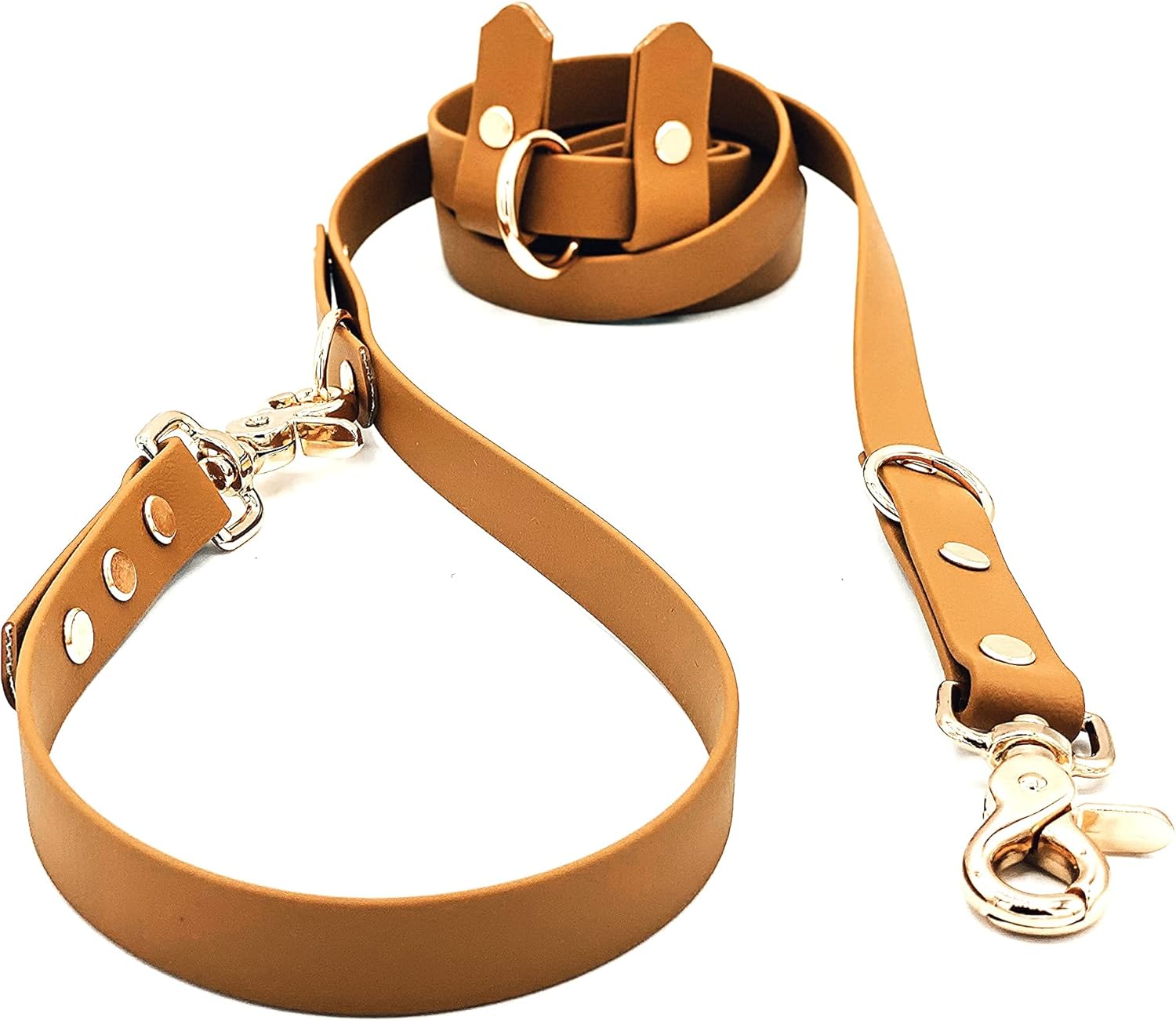 Waterproof Handsfree Euro Leash - Stink Proof, 7-Way Use- Camping and Travel Essentials (Blue)