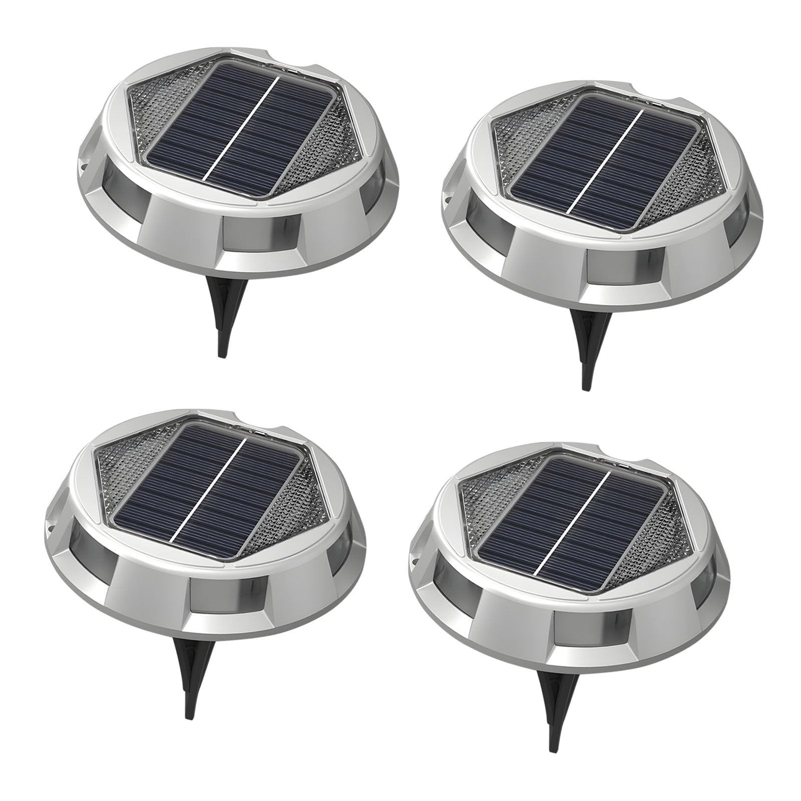 Nucelit (Pack of 6) Strong Solar Route Radiances with IP67 Waterproof Rating Cast Aluminum Construction Strong Immune Permanent Color Light