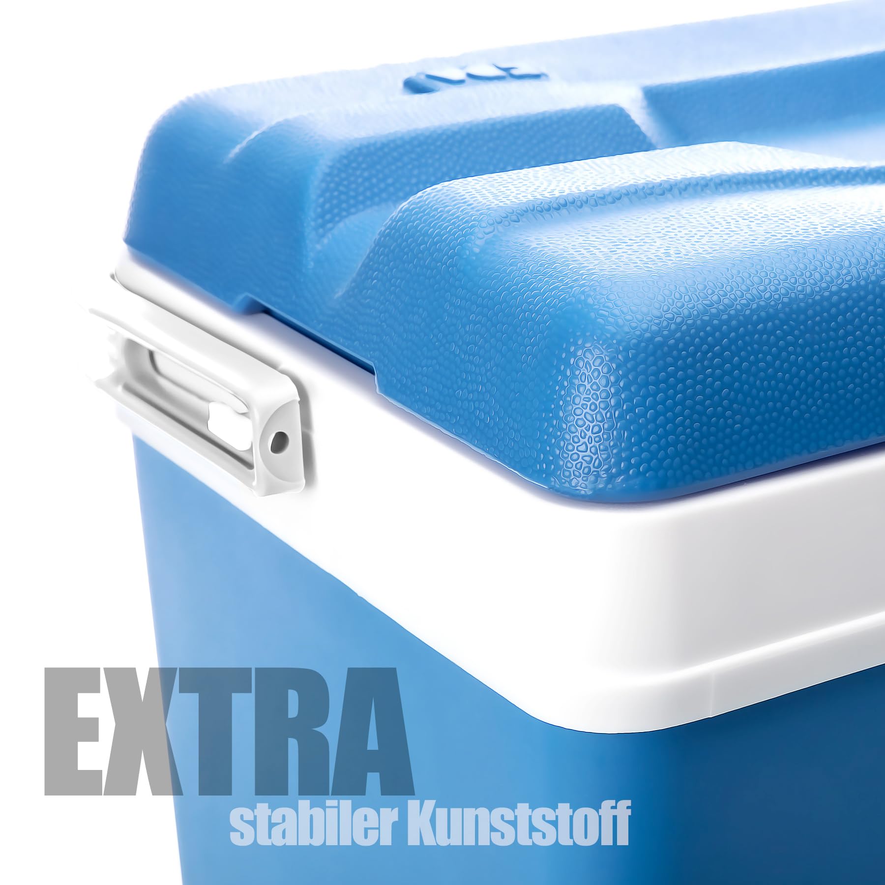 BigDean Kühlbox 24 Liter - Kühlbox ohne Strom bis zu 11 Std. Kühlung - aus Kunststoff - Robuste Cooler Box