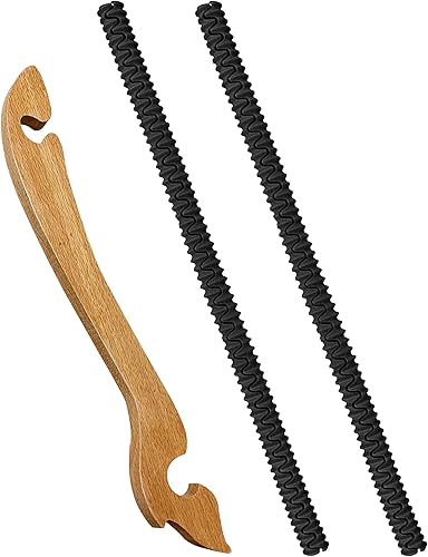 Extractor de estante para horno, 2 protectores de silicona para horno (extractor de 11 pulgadas, escudos de 14 pulgadas), herramienta de empuje y