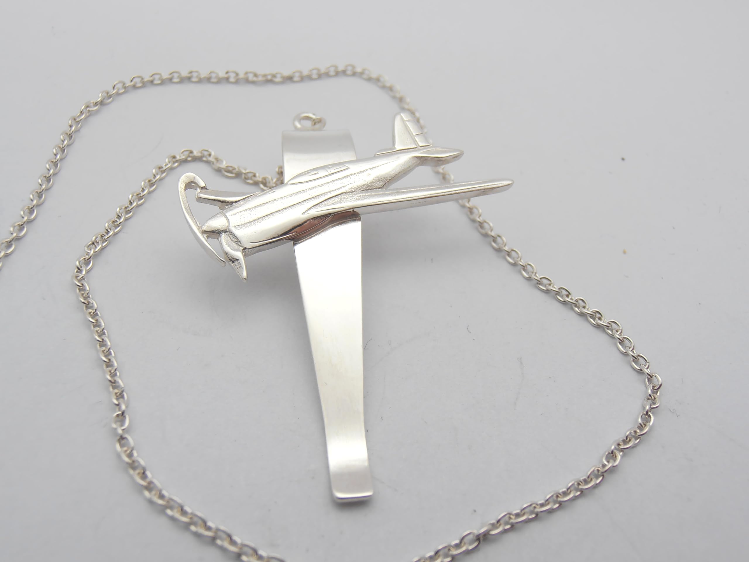 Avión: Marcador En Argento 925 - Marcador de Página - Libro - Avión - Aérea