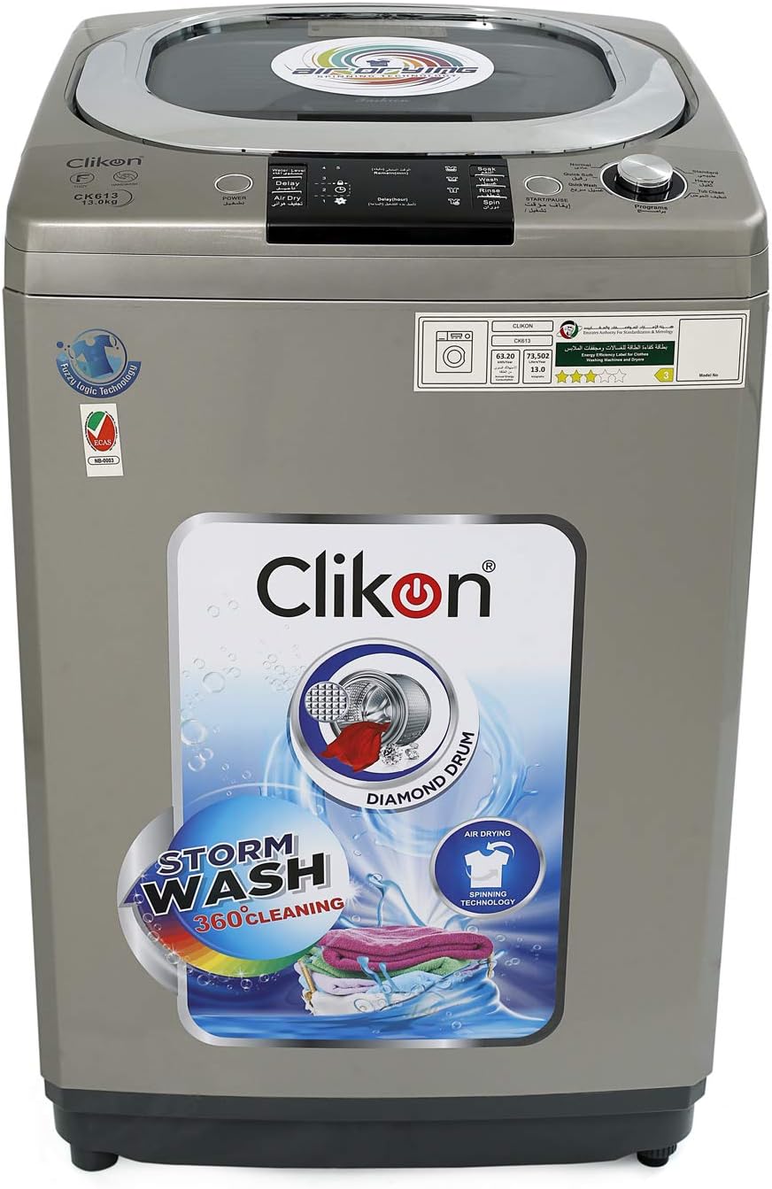 Clikon CK613 13kg Top Load Washing Machine