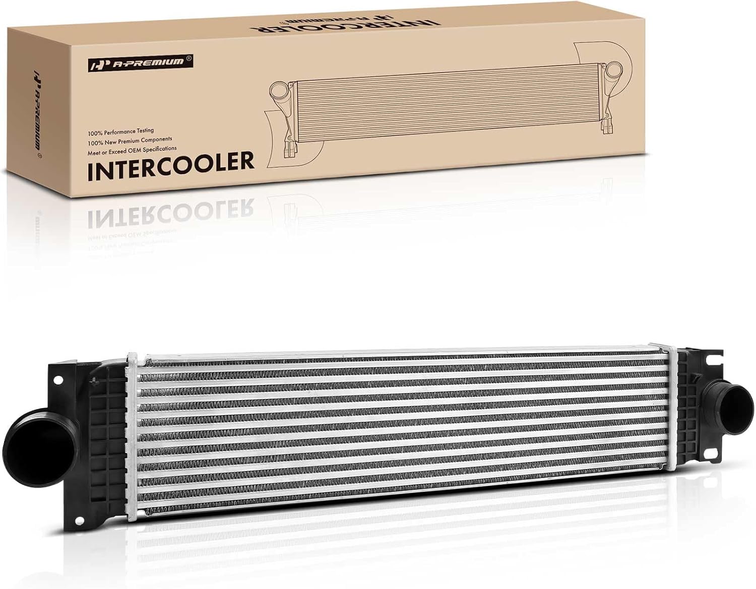 A-Premium Turbo Intercooler Compatible with 2013 2014 Ford Fusion L4 1.6L Turbocharged Sedan