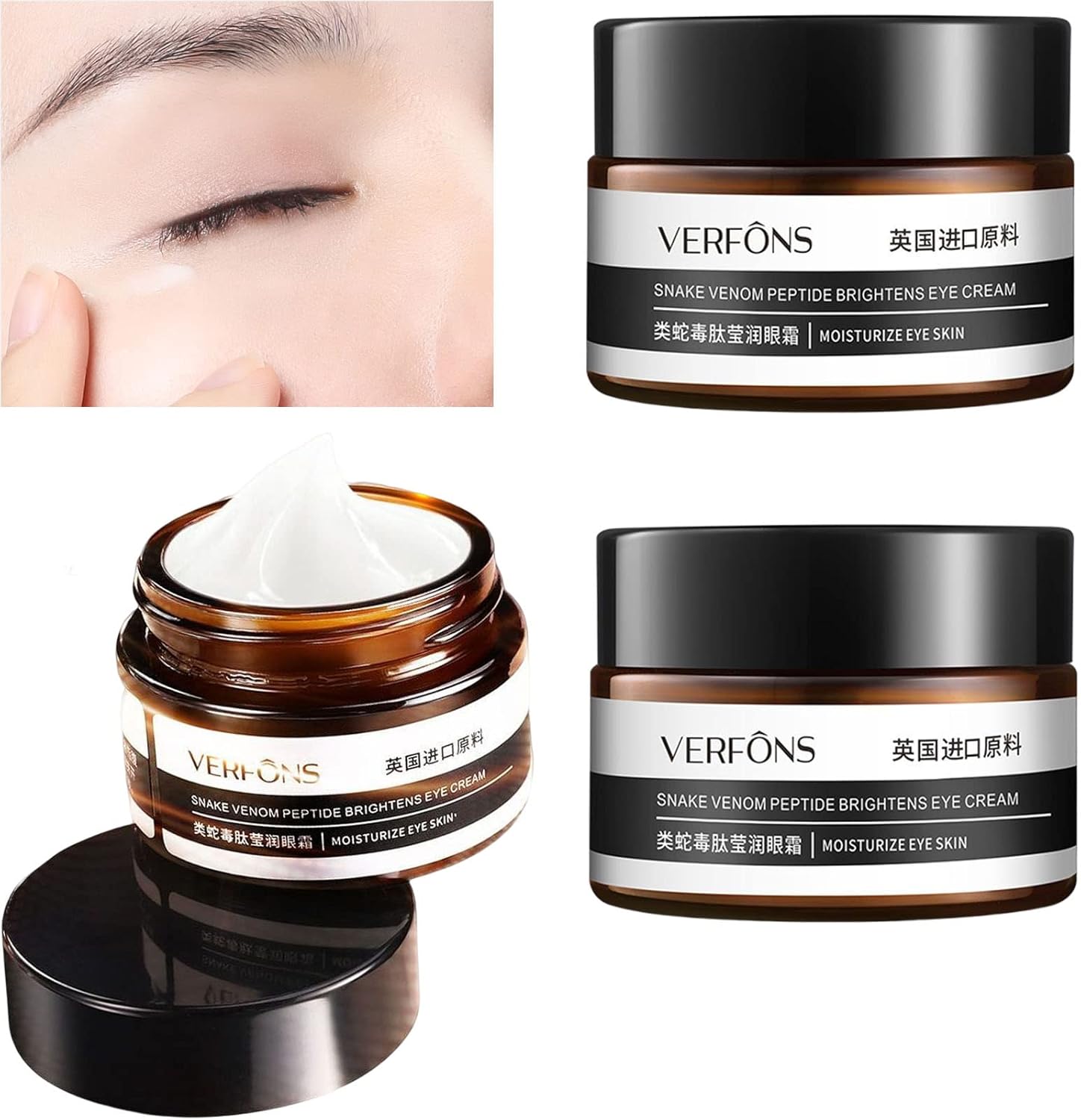 Urslime Snake Venom Eye Cream, Collagen Boost Antiaging Serum, Verfons
