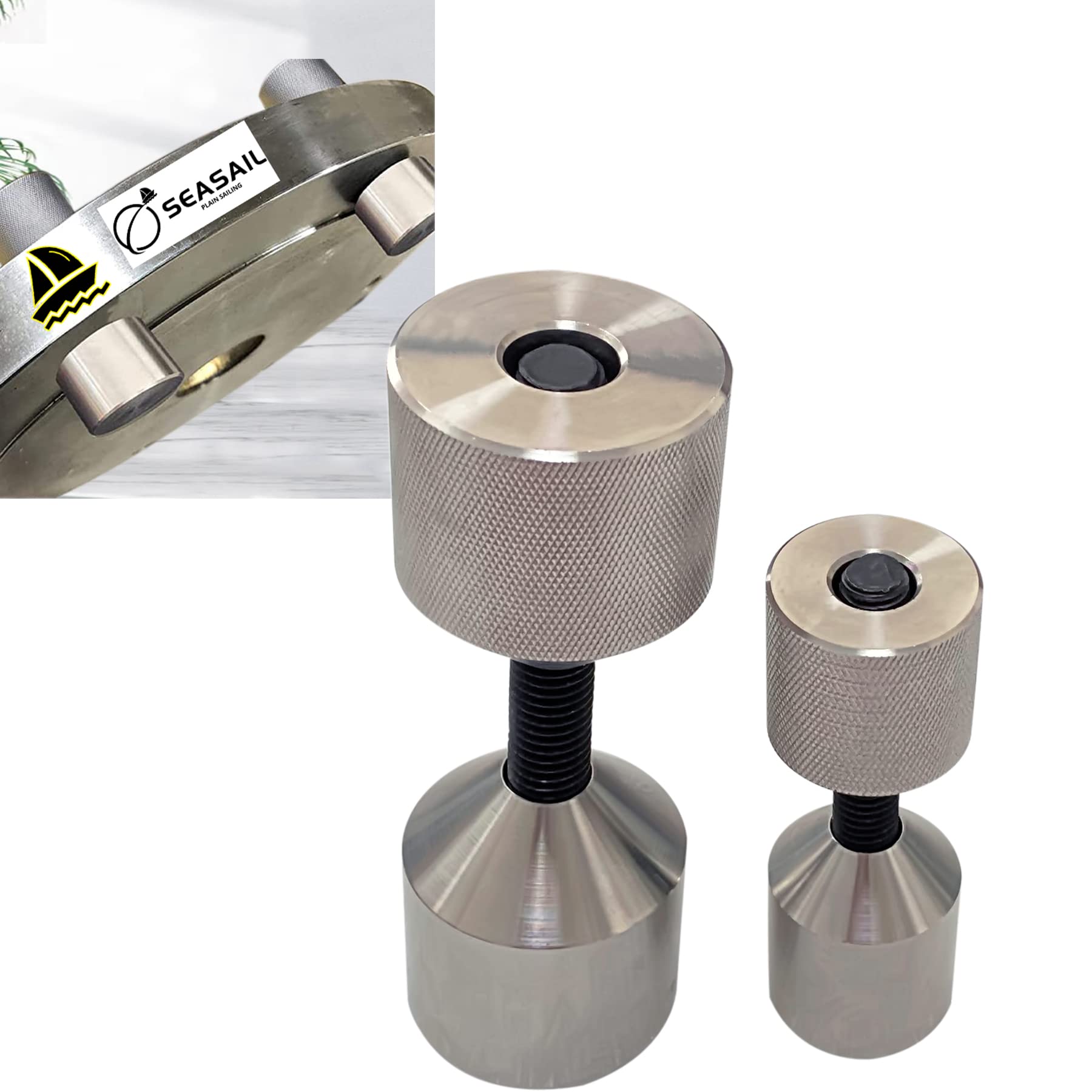 【PWA】UNI-02 - STEEL XL SEASAIL Diameter 1-1/8'' 1-5/8'' Two Hole Flange Alignment Pin Set