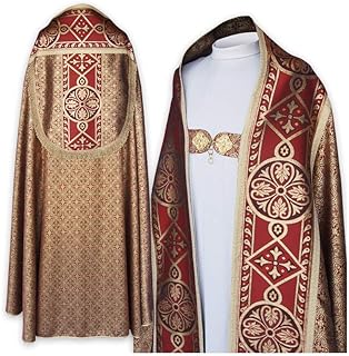 Cope Gold - Roman style Cope - Chasuble with a matching stole