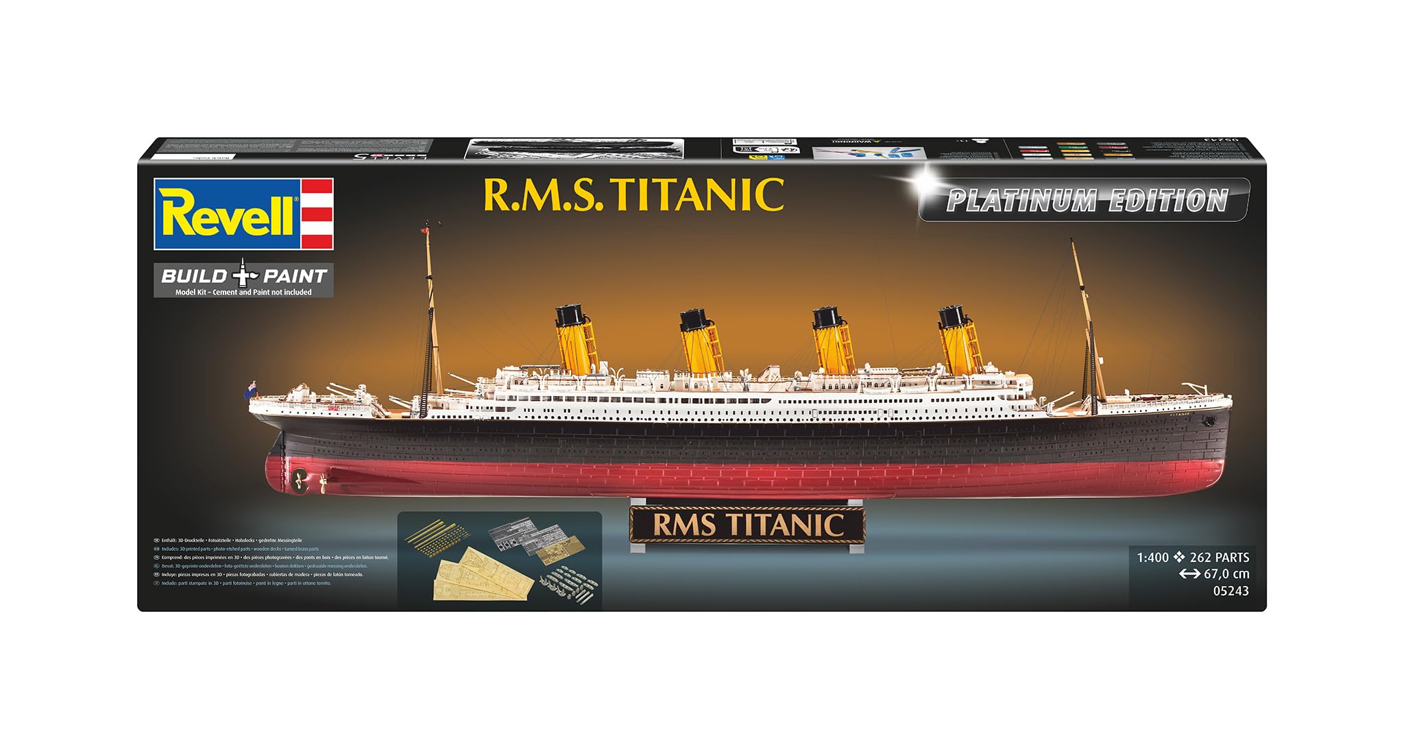 Revell Titanic Platinum Edition Échelle 1:400 – Maquette en plastique non construit/non peint
