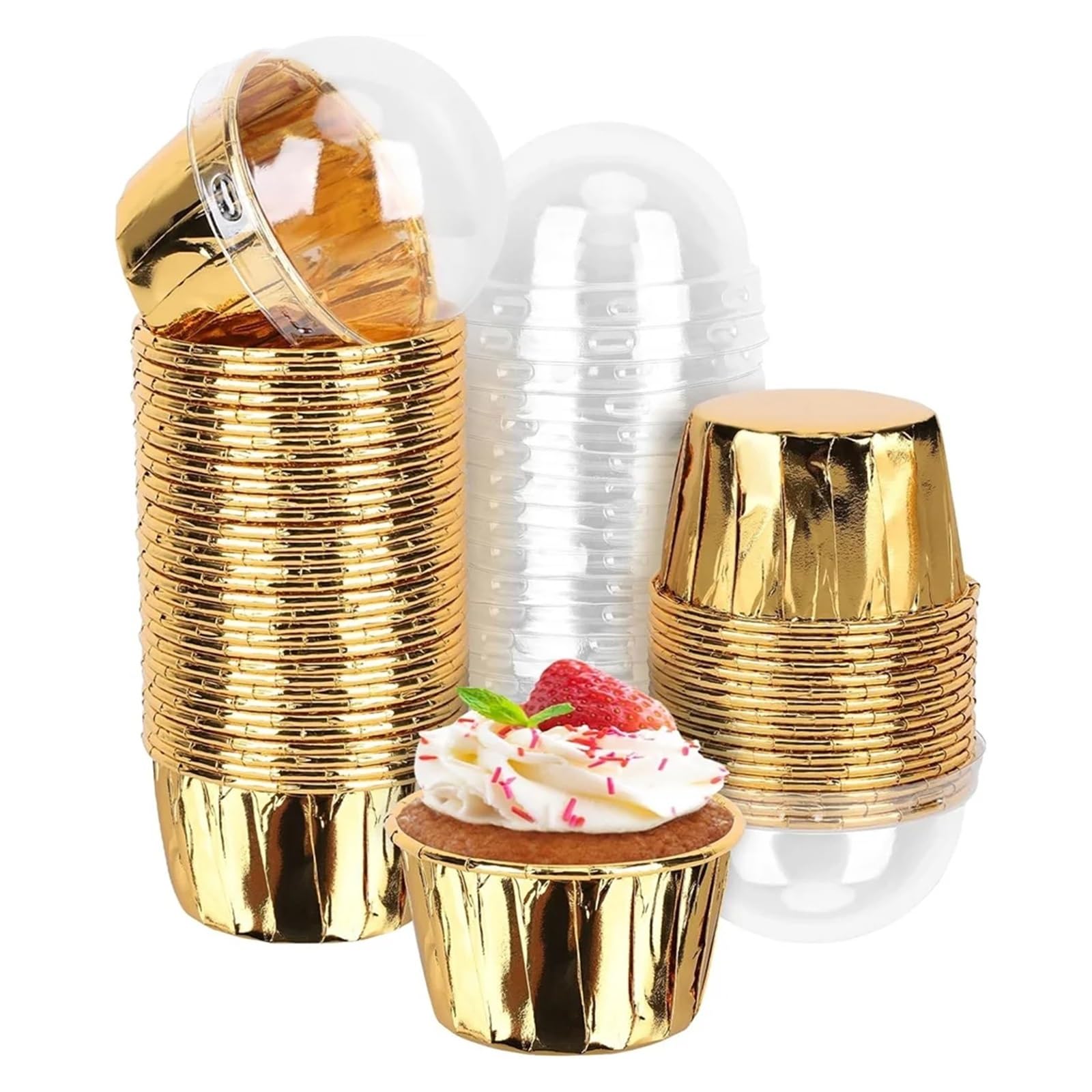 200pcs Muffin Cups Paper Cupcake Wrappers Baking Cases for DIY Cake Party