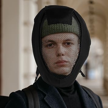 Black Metal Mesh 1pc Helmet Operation Gear Steel Fencing Mask Masks Activity Archery Guard Attack Field Black Hema Breathable Built Mesh Accessories Full and for Cover Fencing Gear
