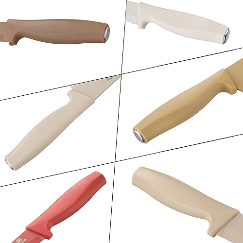 Miniatura 4 de Kaloo - Juego de cuchillos de cocina de 12 piezas, juego de cuchillos de acero inoxidable con mango ergonómico, 6 cuchillos con 6 protectores de