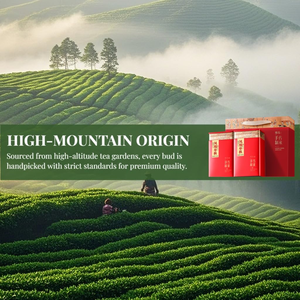 Thé Oolong Phoenix Dancong De Qualité Supérieure | Doux Et Moelleux | Thé Chinois En Vrac | Coffret Cadeau De 500g (250g × 2)