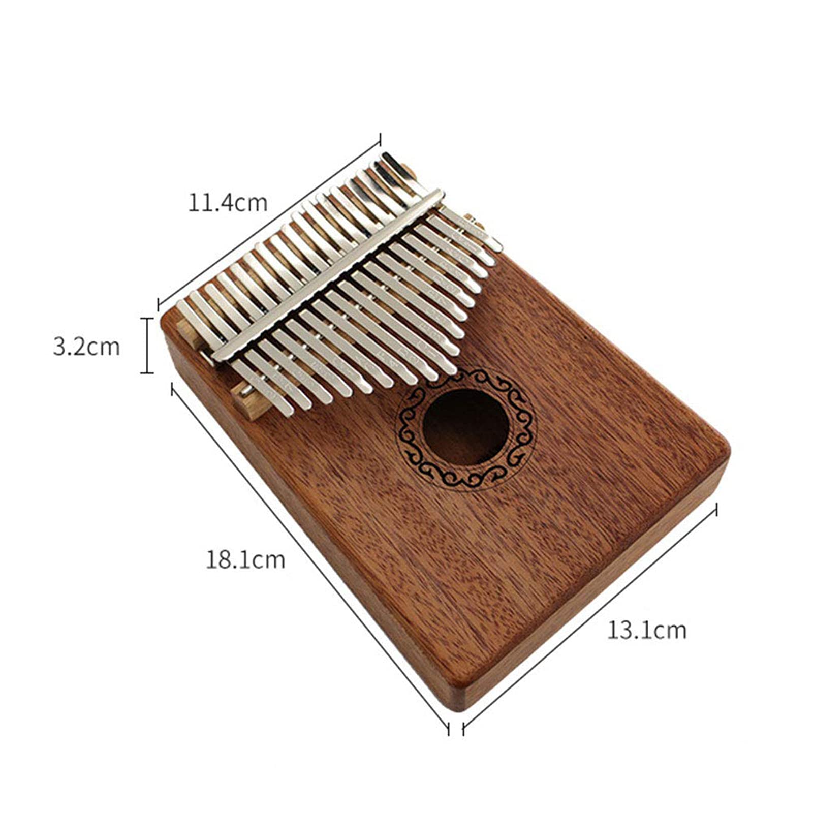 Kalimba Pouce Piano 17 Clés, Karimba Professionnels Convient Aux Enfants Débutants Adultes Cadeau De Noël