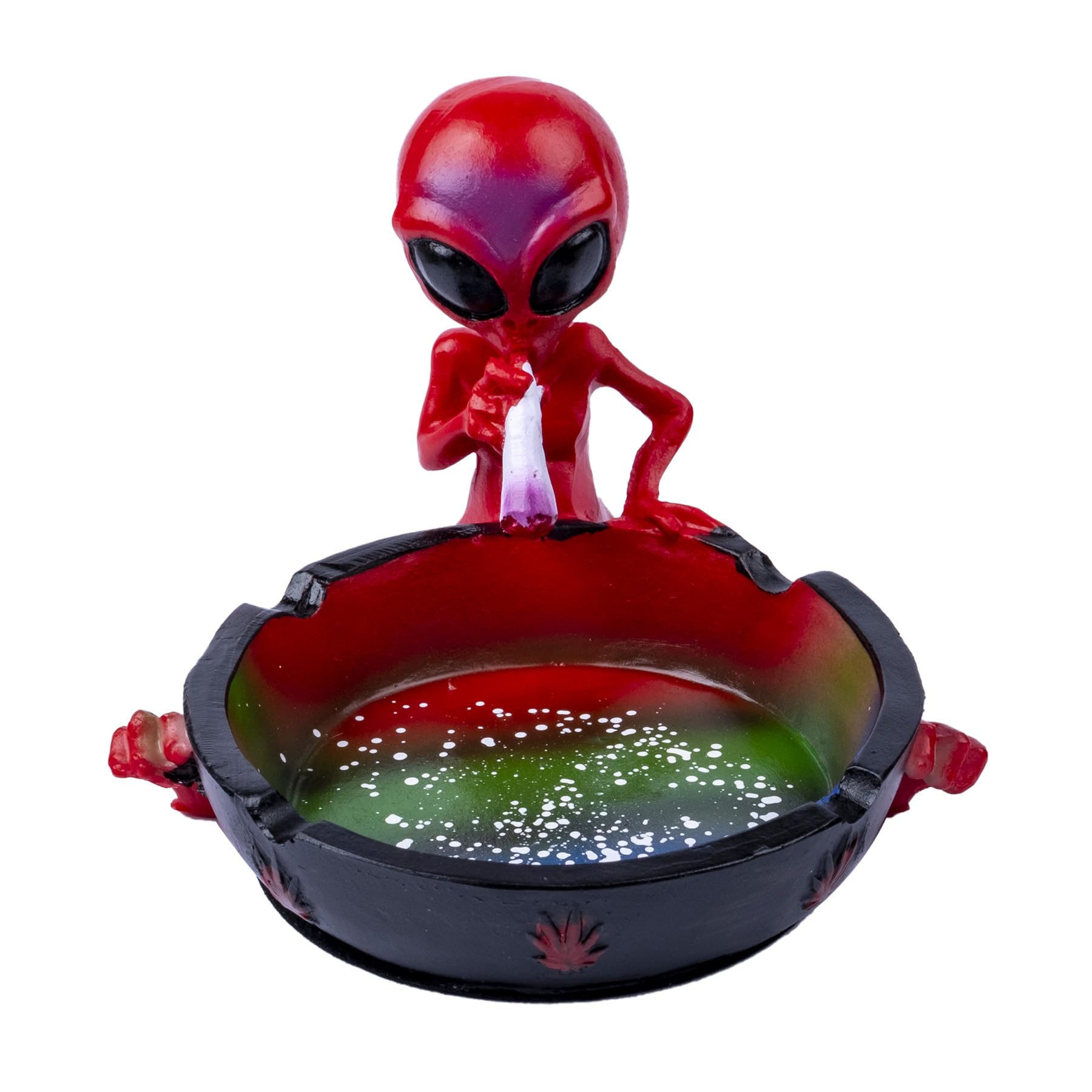 YblenicAsh Tray Cool Ashtrays for Cigarettes, Alien Fantasy Ashtray Decor for Home Office, Ornament Present (Red, Alien)