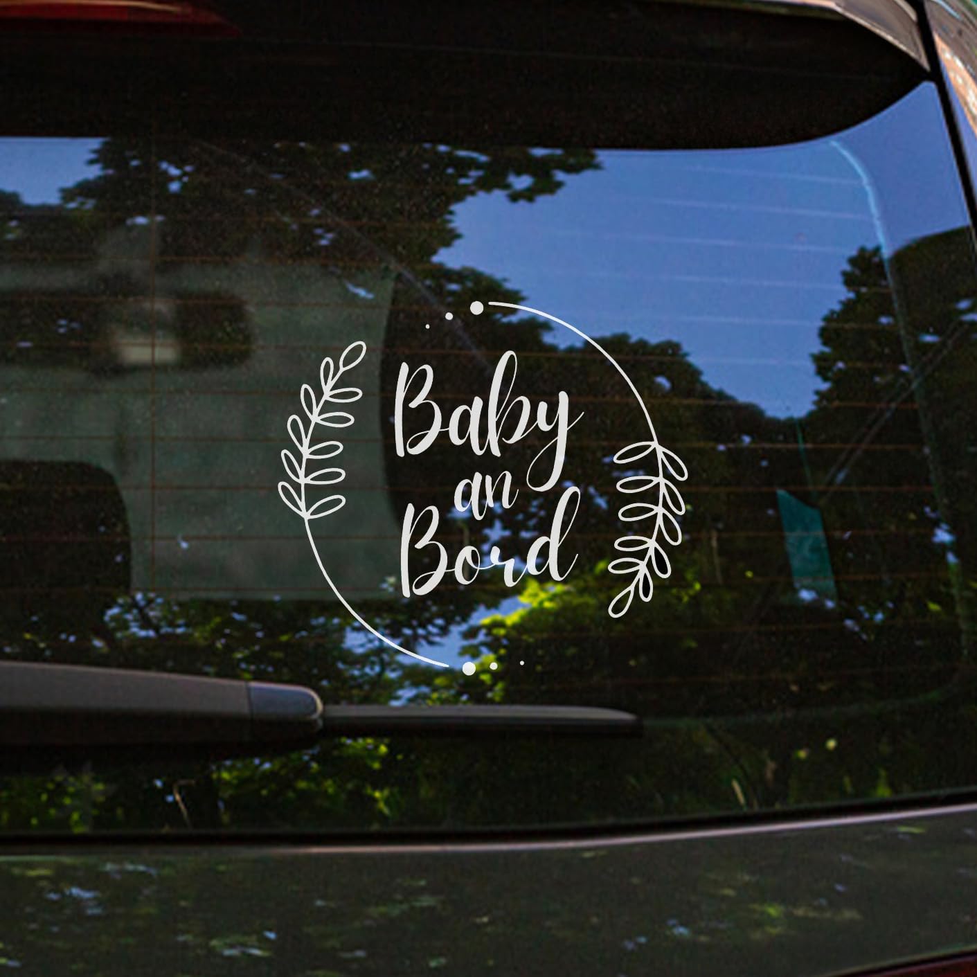 Baby on Board Aufkleber Auto, Baby an Bord Auto Aufkleber, Auto Aufkleber 15 x 15 cm, Wetterfest und UV-Beständig aufkleber auto