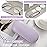 MoKo Double Eyeglass Case, Contact Lens Case with Mirror Tweezers Remover, 2 in 1 Double Sided Portable Contact Lens Box Holder Container Soak Storage Kit Sunglasses Pouch for Men & Women, Lilac