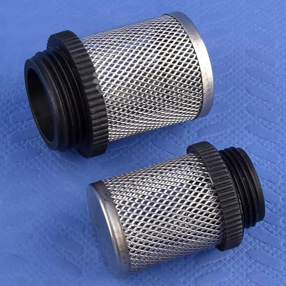 Malla de filtro de agua 304ss duradera - 5 piezas, rosca externa de 1/2" a 2" for acuarios, estanques y sistemas de riego(2In)